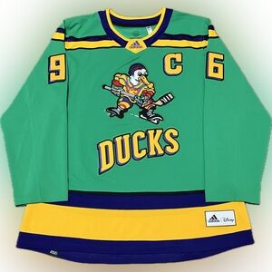 Mighty Ducks Movie Charlie Conway Adidas Hockey Jersey Size 52